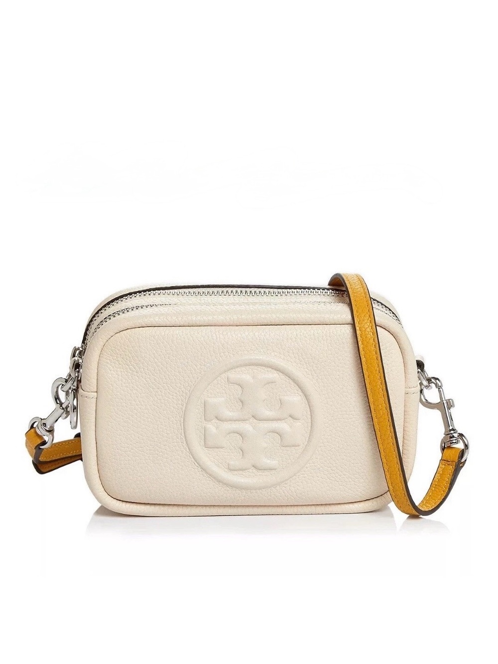 TORY BURCH Perry Bombé Mini Crossbody Camera Bag in Cream